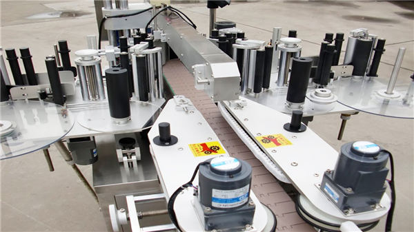 التلقائي الأمامي والخلفي الجانبين زجاجة علب آلة وسم الشركة المصنعة